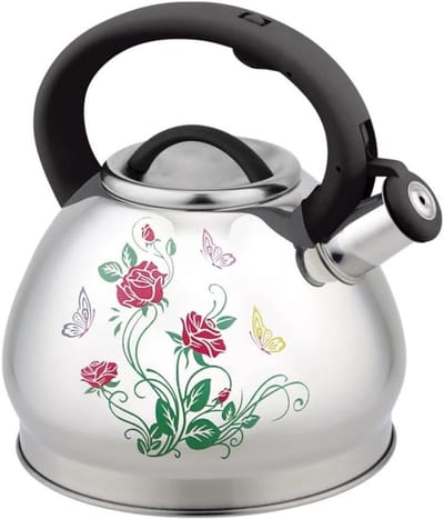 Waterkoker - Theepot Ketel - Water Koken - Fluitend Geluid - 3 Liter - Zilver