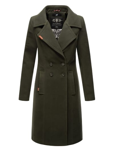 Navahoo Dames Trenchcoat Wooly – Premium Wintermantel met Elegante Pasvorm