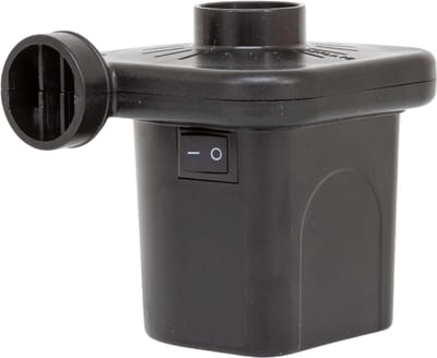 Happy Rhino - Pomp Electrisch Combi 12V 230V - Zwart - Elektrische Luchtpomp - ABS - 10.5 x 8.5 x 9 cm