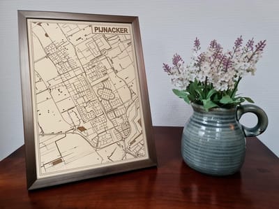Decoratief Beeld - Houten Van Pijnacker - Hout - Bekroned - Bruin - 21 X 30 Cm