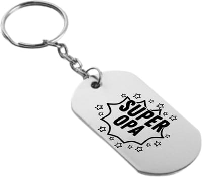 Akyol - super opa sleutelhanger - Opa - familie - cadeau - 54 x 29mm