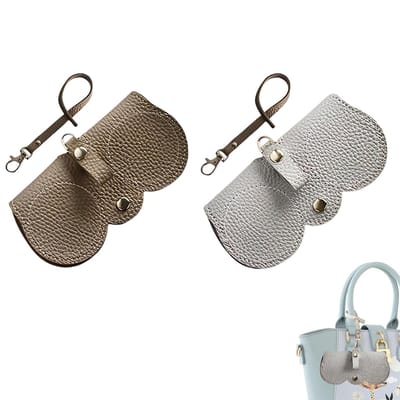 NTHProducts - Zonnebril etui - Fashionable - Luxe en praktisch - Grijs en khaki - Glazenhouder - Perfect voor elke gelegenheid - Geschikt voor volwassenen
