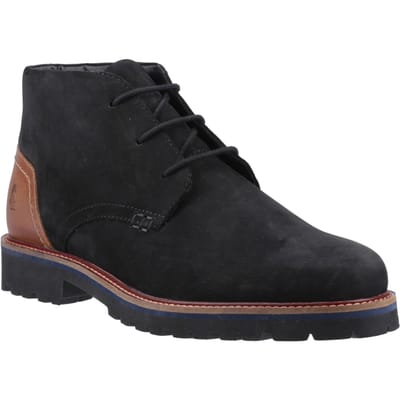 Hush Puppies Moore Nubuck Heren Zwarte Enkellaarzen