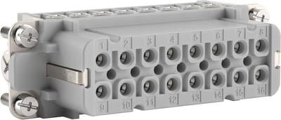 LAPP - 10533000 - Socket inzet EPIC® H-A 16 - Totaal aantal pinnen 16 + PE - 5 st(s) - Grijs/Wit
