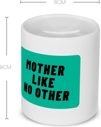 Akyol - mother like no other Spaarpot - Moeder - geweldige moeder - niemand anders - verjaardag - cadeau - kado - bedankje - geschenk - 350 ML inhoud