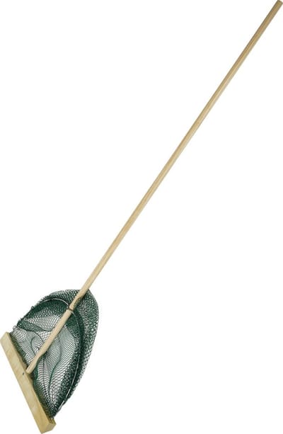 Eurocatch Garnalennet L - 30 cm Breed - Houten Steel 107cm - Slootnet - Visnet - Schepnet