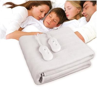 Verwarmingsdeken 2 personen - Elektrische deken - Gezellig warm blijven - Thermostaat functie - 160 x 140 cm - Effen