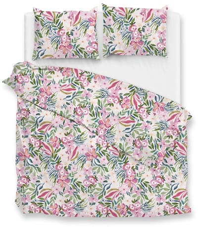 Zohome Dekbedovertrek Evita - Deken - Dekbed - Multi - 100% Katoen-Satijn - Bloemen - 260x220 + 2 slopen 60/70 cm
