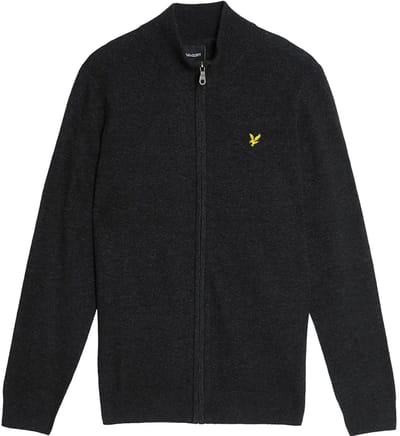 Lyle & Scott Kn2102vc Trui Met Volledige Rits Zwart 2XL Man