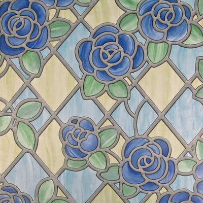 CRLYN® Raamfolie Glas in Lood - Zelfklevend - Antieke Look - Lood Regenboog