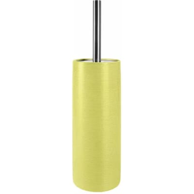 Spirella Toiletborstel met Houder - Tube Ribbed WC-Borstel Houder met Verwisselbaar Borstelhoofd - Toiletborstelhouder Klassiek Design