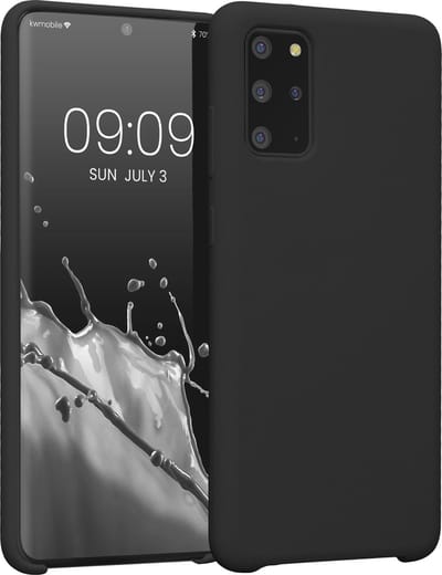 kwmobile telefoonhoesje geschikt voor Samsung Galaxy S20 Plus - Hoesje met siliconen coating - Smartphone case in zwart