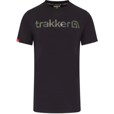 Trakker CR Logo T-Shirt Black Camo L - Vis Shirt