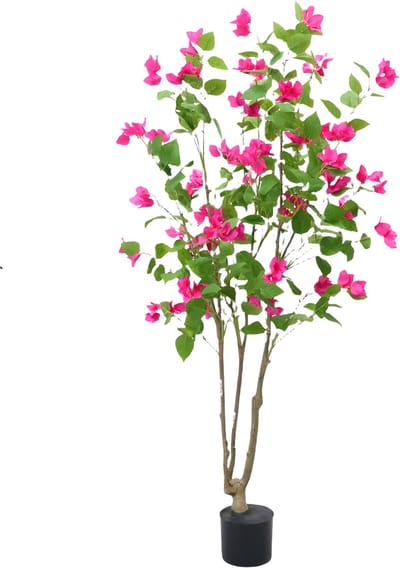 Kunstmatige Bougainvillea Boom - Voor thuiskantoor en interieurdecoratie - Bloeiend en ingemaakt - 150 cm / In pot - 150cm