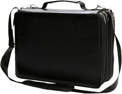 Hobby Opbergdoos - Etui Pennen - Knutselen Tekenen - Grote Capaciteit - 36x27x14 cm - Zwart