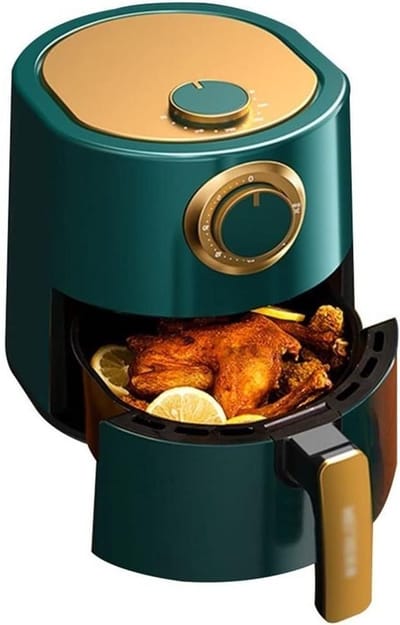 Heteluchtfriteuse - Olievrije Frituurpan - Gezond Koken - Automatische Bediening - 6 Liter - Groen