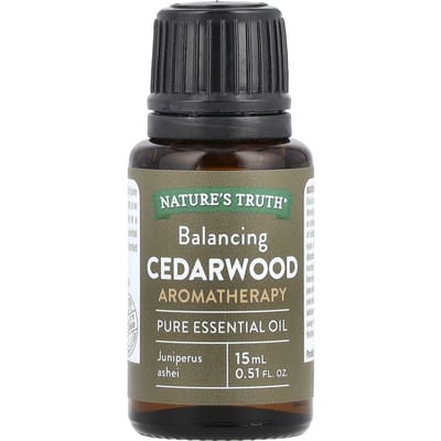 Nature'S Truth, Pure Essential Oil, Balancing Cedarwood, 0.51 Fl Oz (15 Ml)