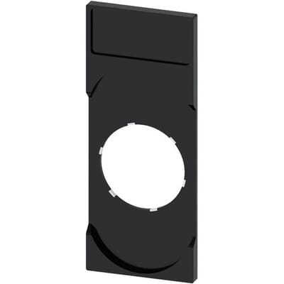 Siemens 3SU1900-0AK10-0AA0 3SU19000AK100AA0 Opschriftbord Plat Zwart 10 stuk(s) Piece