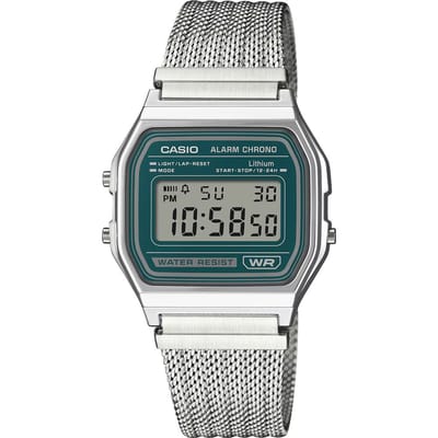 Casio Casio Collection Vintage A158WEM-3EF Horloge - Staal - Zilverkleurig - Ø 33 mm