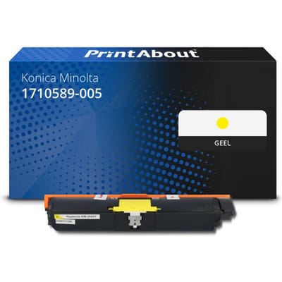 PrintAbout huismerk Toner 1710589-005 (A00W132) Geel Geschikt voor Konica Minolta
