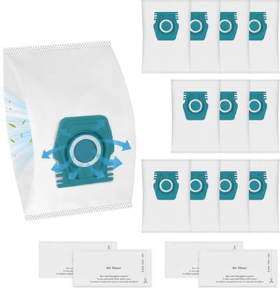 16-delige Stofzuigerzakken Vervanging geschikt voor Miele TU Guard L1/Guard S1/Guard M1 Series Stofzuiger Accessoire - Stofzuigerzakken - Stofzakken - met 4 uitlaatfilters