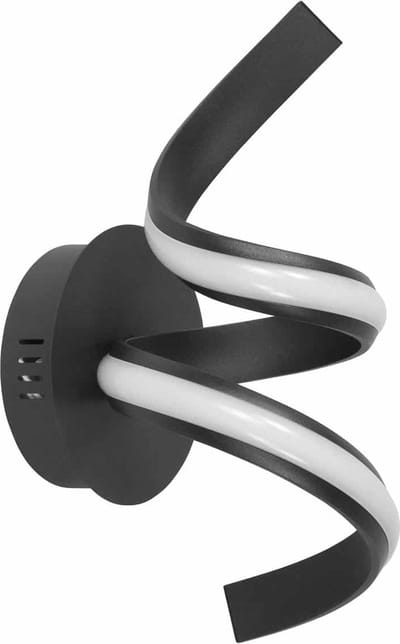 Wandlamp | 13 cm | arte | LED | zwart | kunststof metaal | design modern decoratief