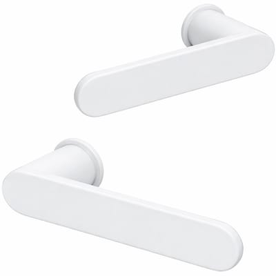 ELIOT® Deurklink op rond minimalistisch rozet - mat wit SO 103 SR Wit