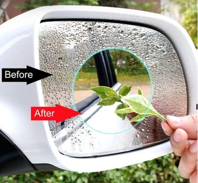 Hiden - Waterdichte Zijspiegel Anti-Vocht Stickers – Auto Accessories - Buitenspiegel Auto - Veiligheid – Auto & Motor - 2 stuks - 80x80