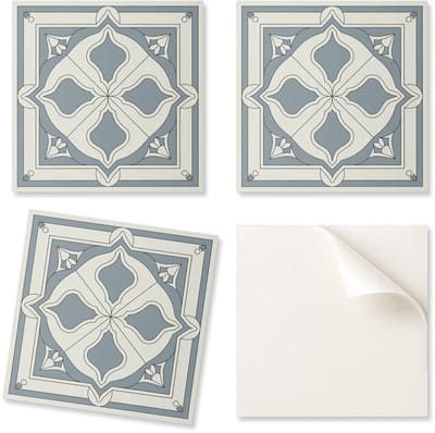 Pak zelfklevende vinyltegels met bloemenpatroon voor de slaapkamer, 20x20x20 cm