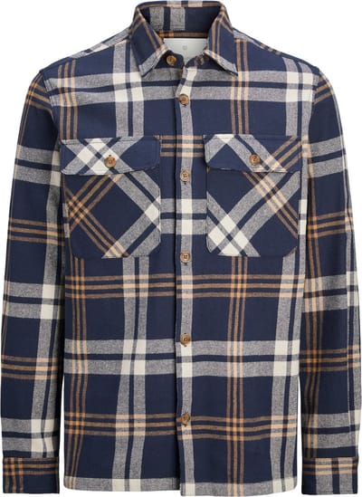Jack & Jones Overhemd - Regular Fit - Blauw - XXL