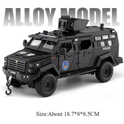 1:32 Vdv Pantserwagen Sabertooth Model Speelgoed Diecast Auto Voorwielbesturing Deuren Openen Geluid Licht Licht Auto Kind Speelgoed Cadeau