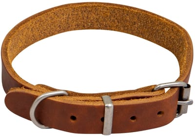 Animal Boulevard Ab30054 - Hals- En Leibanden - Hond - Ab Country Leather Halsband Cognac-18mmx30-41cm - Maat: 18mmx30-41cm - 205304