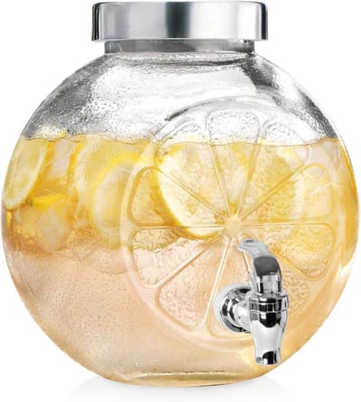 Drankdispenser met Kraan Glas 5,4 l - Kraantje - Limonadetap - Drank Dispenser - Limonadedispenser - Kan - Karaffe