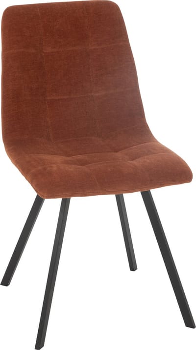 J-Line stoel Clark - metaal/polyester - roest