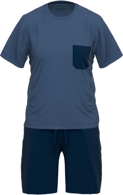 CECEBA Bamboo - Heren Pyjama korte broek - Blauw