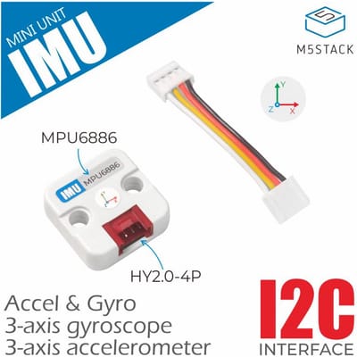 M5Stack officiële 6-assige IMU-eenheid (MPU6886)