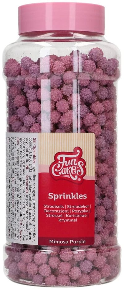 FunCakes Suikerdecoraties - Mimosa - Paars - 500g - Eetbare Taartdecoratie