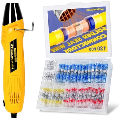 Soldeerconnectoren Kit - Draadklemmen Set - Bedrading Reparatie - Waterdichte Verbindingen - 120 Stuks - Transparant