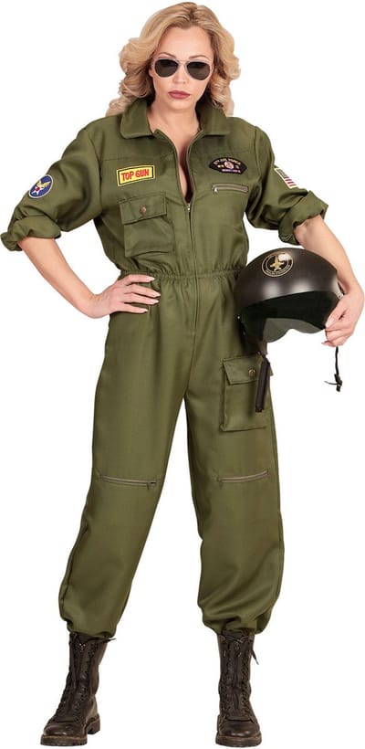 Straaljager piloot pak dame