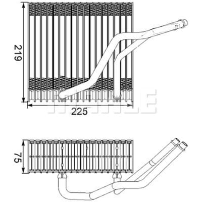 Verdamper, airconditioning MAHLE AE 38 000S