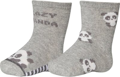 iN ControL 4pack baby socks PANDA medium grey