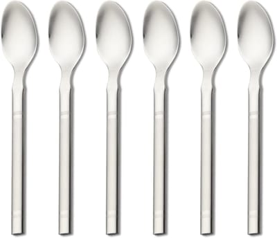 Dailygoods - Set van 6 kleine koffielepels - Roestvrij staal voor dessert en espresso