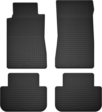 Wielganizator BasicProtect Serie - Rubber Autovloermatten Set - Compatibel met Mercedes S W220 - Antislip - Weerbestendig