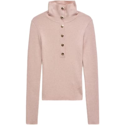 Polo met gouden knopen dames Salsa Jeans