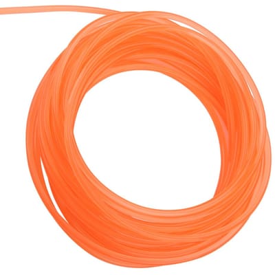 Oranje Gladde PU Polyurethaan Ronde Riem voor Aandrijvingsoverbrenging(6 mm * 10 m)