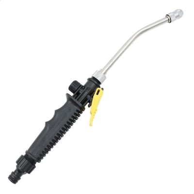 Waterslang, tuinspray, lange levensduur, autowas, sproeiers, uitgang, wassen, irrigatie, afneembaar, 38 cm, instelbare verstuiver, 1 stuk, zwart