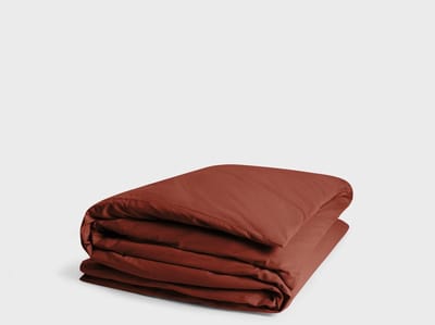 Yumeko dekbedovertrek flanel fluweel rood 260x240 (zonder slopen) - Biologisch & ecologisch