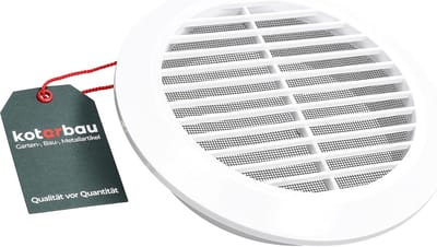 Rond Ventilatierooster 150 mm - Wit - Ventilatieoplossingen voor Binnen en Buiten