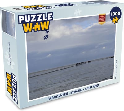 PuzzleWow Puzzel Ameland Waddenzee - Strand - 1000 stukjes voor volwassenen