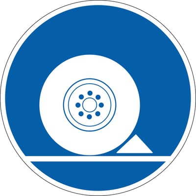 Wielkeg verplicht sticker 400 mm